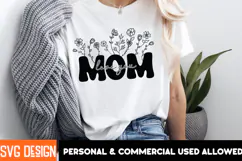 Love You Mom SVG Design,Mother's Day SVG Design,Mom SVG Product Image 2