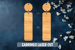 Summer Style Laser Cut Earrings SVG File Product Image 1