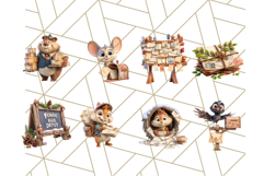 52 Forest Mail Delivery Clipart PNG, Animal Post Office PNG Product Image 2