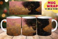 Bold and Confident: Black Woman Mug Art Product Image 1