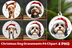 Breeds Of Christmas Dog Ornaments Clipart PNG Product Image 1