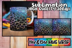 Glittery Oasis: Leopard &amp; Floral Mug Sublimation Product Image 1