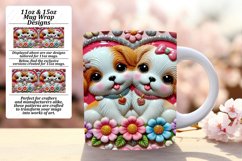 Modern 11oz Mug Wrap Png Template , Cupid Product Image 1