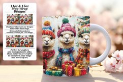 Artful 11oz Mug Wrap Png Template , Cute Xmas Product Image 1
