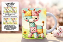 Dreamy 15oz Mug Wrap Png Design , Animals Product Image 1