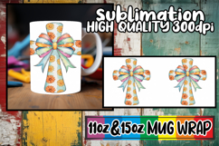 Uplifting dreams 11oz 15oz mug wrap, Flower Cross Product Image 1