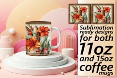 Spring 3D Flower Mug Wrap - For Mugs Product Image 1