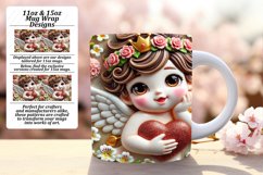 Radiant 11oz Mug Wrap Png Artwork , 3D Cupid Product Image 1