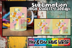 Soft whispers 11oz 15oz mug wrap, Cross Product Image 1