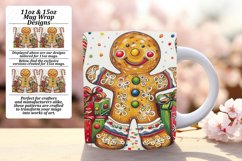 Holiday Watercolor Mug Wrap Sublimation Design Product Image 1