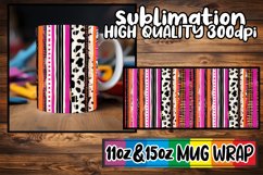 Eye-Catching 3D Leopard Floral Mug Wrap Designs Product Image 1