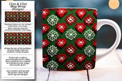3D Crochet Christmas Elegance: Mug Sublimation Product Image 1