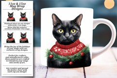 Winter Cat Theme Mug Sublimation Art Product Image 1