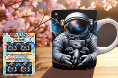 Enchanting 15oz Mug Wrap Png Template , Astronaut Product Image 1