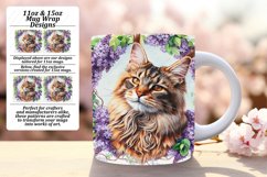 Euphoric Cat Mug Wrap Sublimation Product Image 1
