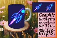 Neon Reverie: Sublime 15oz Mug Sublimation Showcase 11oz Product Image 1
