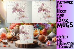Watercolor Harmony: Sublimation Mug Wrap 11oz 15oz Product Image 1