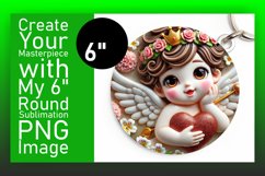 Cute Circle Design for Coasters , 3D Cupid Product Image 1