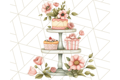 Cottagecore Kitchen Clipart, Vintage Country Floral Kitchen Product Image 2