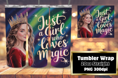 GRACEFUL 20oz Tumbler Wrap , Just A Girl Product Image 1