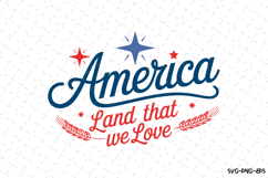 America Land that we love svg, Patriotic 4th of july svg Product Image 1