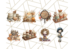 Cozy Fall Clipart 52 PNG Autumn Cozy Elements Product Image 2