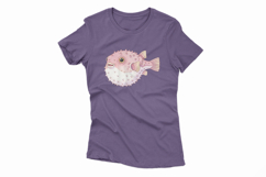 Cute Porcupinefish Spiky Pufferfish Ocean PNG Summer Product Image 4