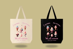 Funny ice cream quote PNG for sublimation and T-shirt design Product Image 2