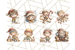 Storybook Santa &amp; Friends PNG Clipart, Christmas Png Clipart Product Image 6