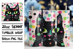 Joyful Feline Tumbler Sublimation Art Product Image 1