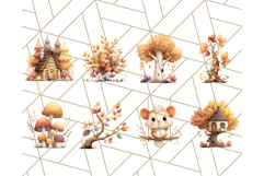 Woodland Forest Scene PNG Clipart, Fall Nature Elements Product Image 2