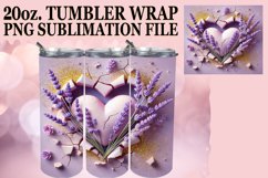 WHIMSICAL MOMENTS 20oz TUMBLER WRAP, 3D Heart Product Image 1