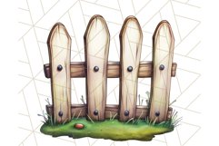 Kids Farm Clipart, Cute Farmer and Farm Animal PNG Product Image 4