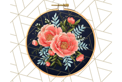 Floral Sewing Clipart PNG Vintage Sewing Elements Needlework Product Image 2
