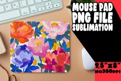 Blossoming Spring Garden Mouse Pad Sublimation Product Image 1