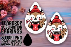 Lovely Teardrop Design for Sublimation , Christmas Product Image 1