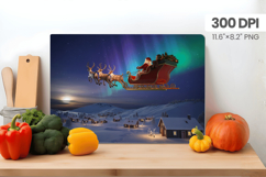 Winter Christmas Wonderland Cutting Board PNG Sublimation Product Image 1