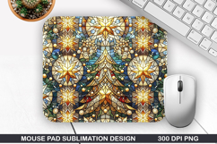 Christmas Tree Mouse Pad Sublimation,Christmas Mouse Pad PNG Product Image 1