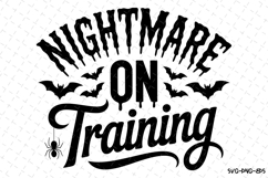 Nightmare on Training Svg | Halloween Svg | Svg Cut Files Product Image 1