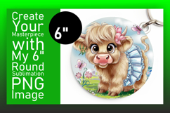 Lovely Round Design Car Coaster , Cute Cow Product Image 1