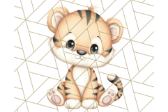 Tiny Zoo Friends Clipart, Cute Cartoon Zoo Animals PNG Product Image 2