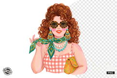 Summer 1950 Girls Clipart Product Image 1