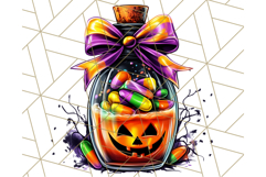 Bright Halloween Potion Bottle PNG Clipart, Holiday Elements Product Image 2
