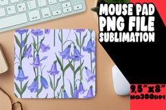 Sublimation Mouse Pad Design Boho Flowers PNG Product Image 1