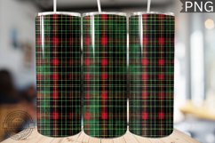 Green Christmas Plaid Tumbler Wrap -High Quality 300 Dpi Product Image 1