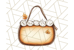 Pumpkin Spice Chibi Girls, Fall Accessories PNG, Cozy Autumn Product Image 2