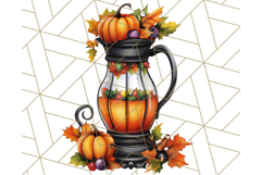 Fall Cottagecore Kitchen Clipart, Cozy Autumn Kitchen PNG Product Image 2