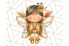 Fall Fairy Clipart PNG, Autumn Fairy People With Wings Product Image 2