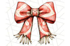 Western Style Bow PNG, Cute Cowboy, Cowgirl Coquette Png Product Image 2