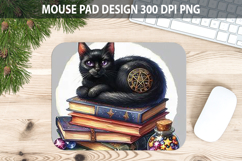Cat Mouse pad Sublimation - Halloween Animal PNG Design Product Image 1